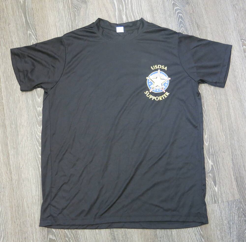 USDSA UNITED STATES DEPUTY SHERIFF ASSOCIATION T Shirt Size L Men's Logo Black